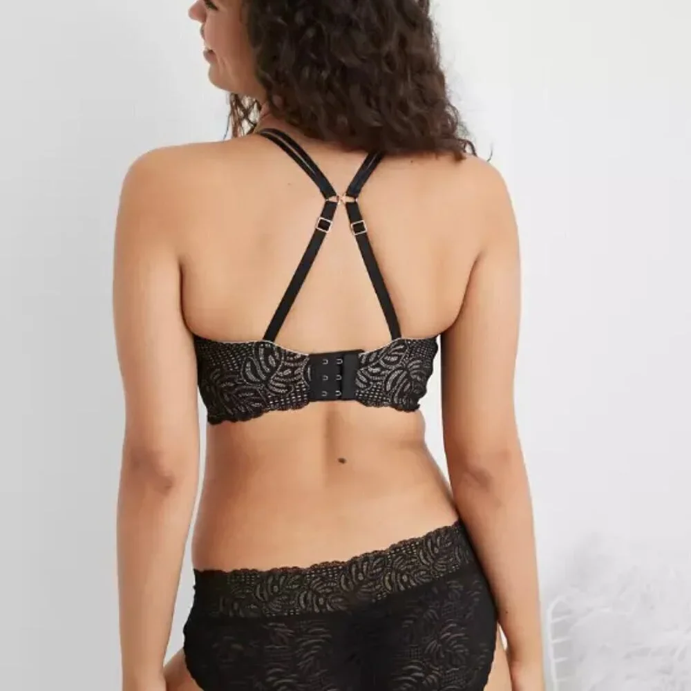 Aerie | Real Power Balconette Lightly Lined Be Free Lace Bra (38DD)